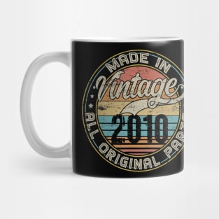 Classic 10th Birthday Gift For Men Women Vintage 2010 Mug